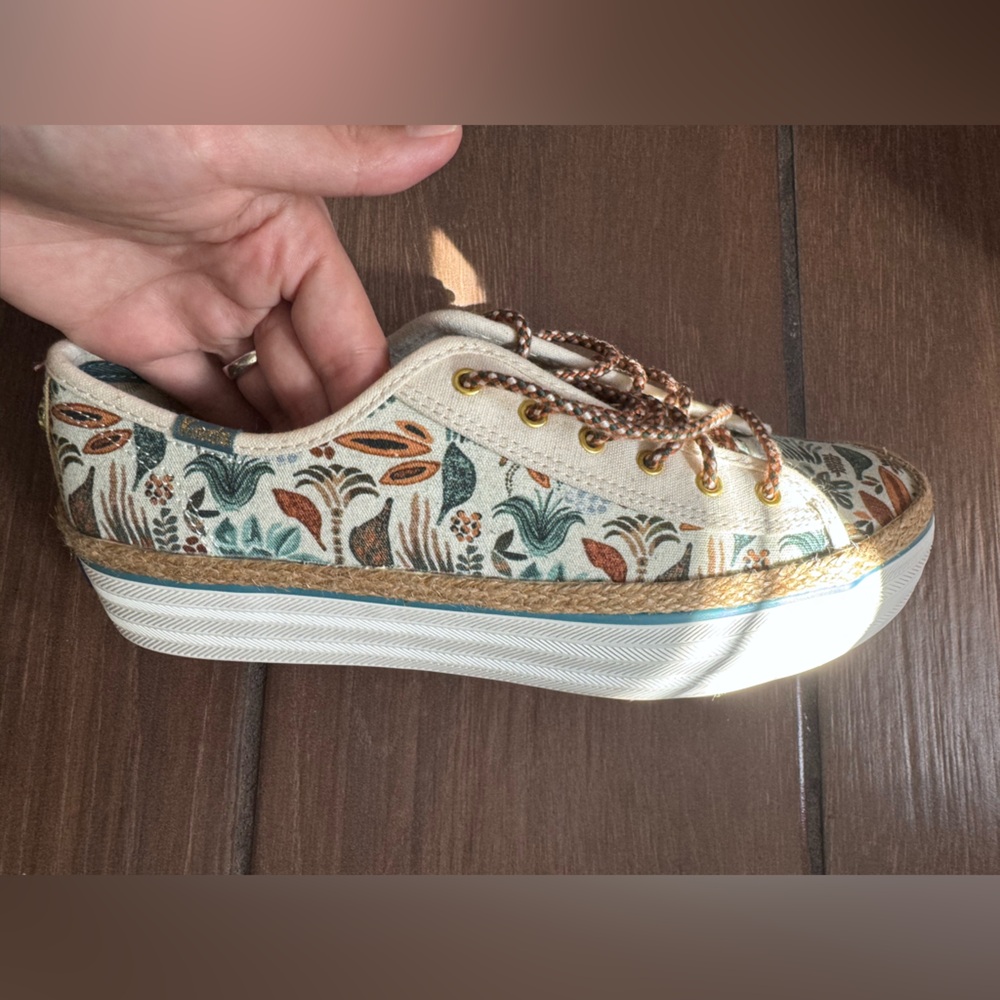 Floral Canvas Platform Keds x Justina Blakeney